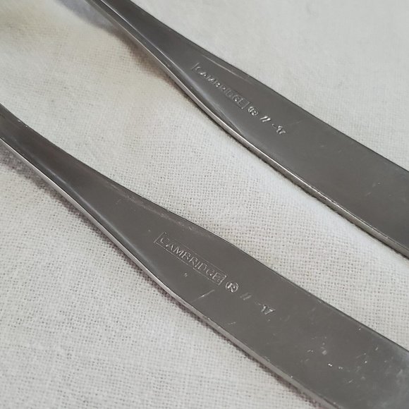 2 Cambridge MADISON Teaspoon 6" Oval Soup & 7.5" Spoon Set stainless flatware - Picture 6 of 7